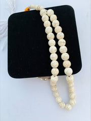 White Froza Premium Tasbeeh 33 Beads