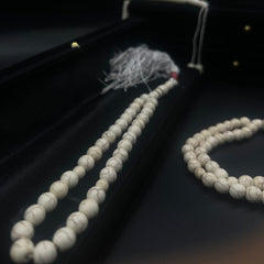 White Froza Premium Tasbeeh 33 Beads