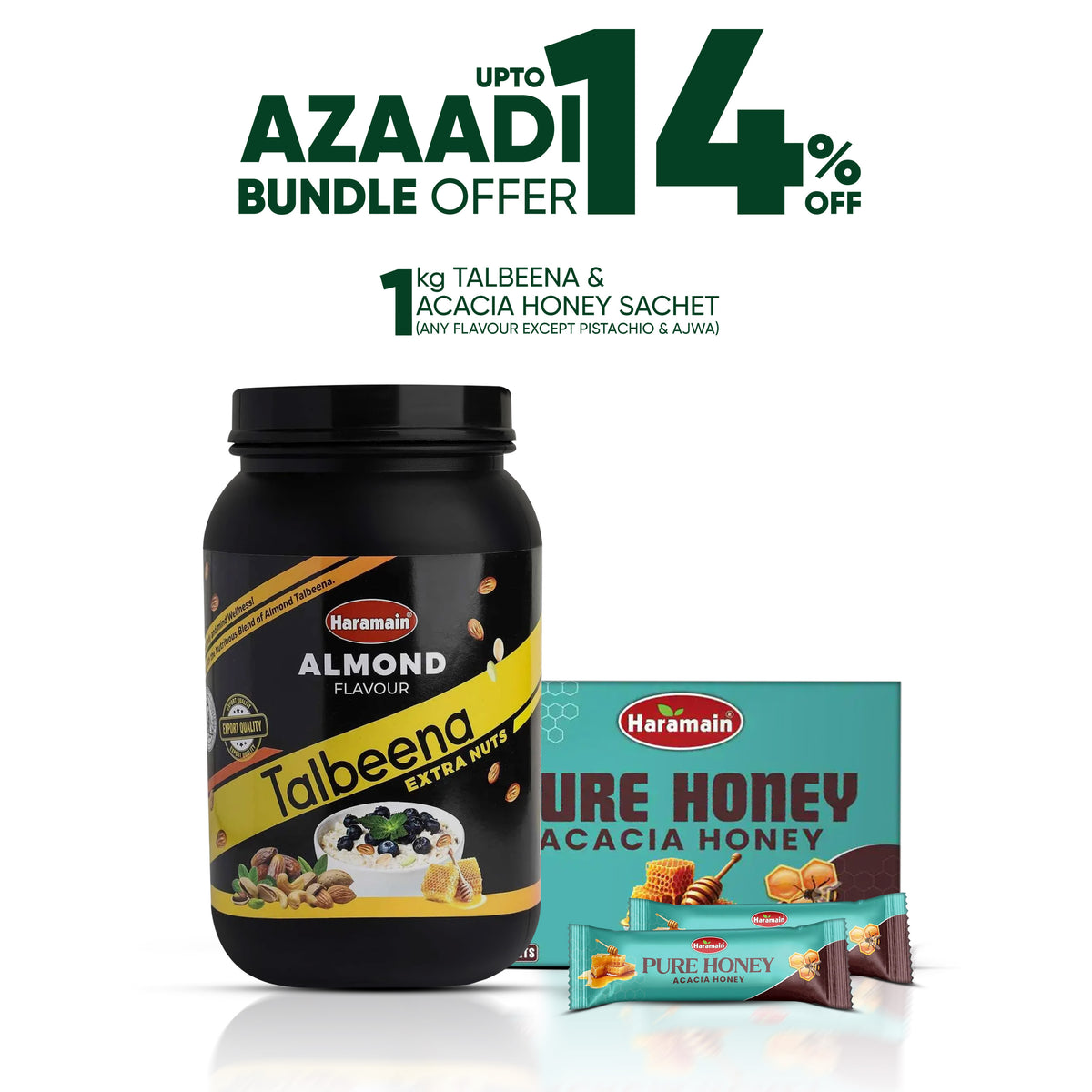 1kg Talbeena + Acacia Honey 20 Pack