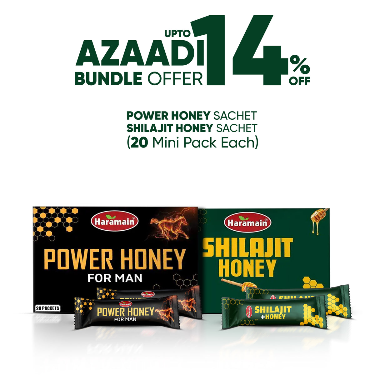 Power Honey & Shilajit Honey x 20 Mini Pack